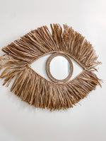 ~ Raffia Eye Mirror ~