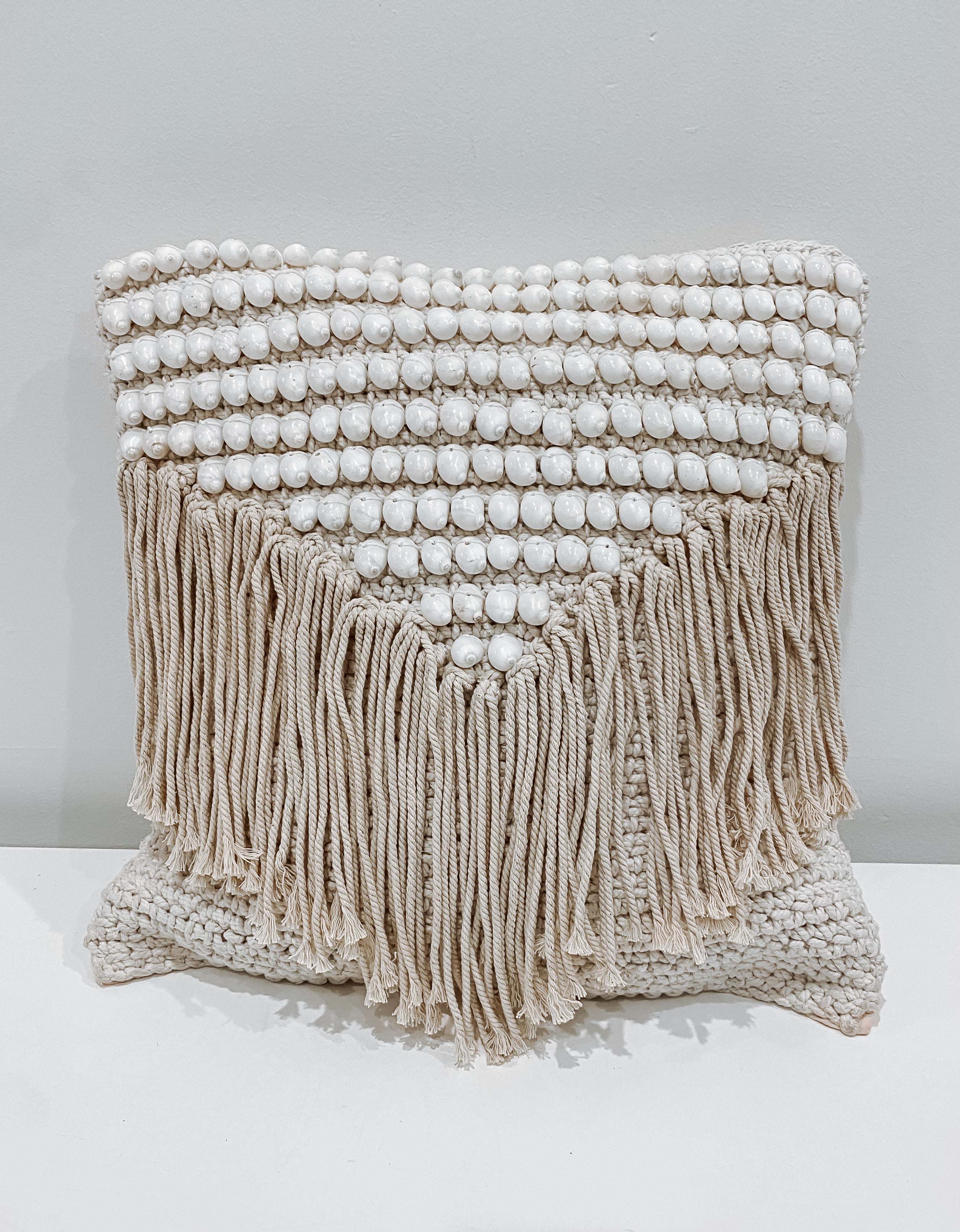 ~ Amalfi ~ Macrame Cushion Cover